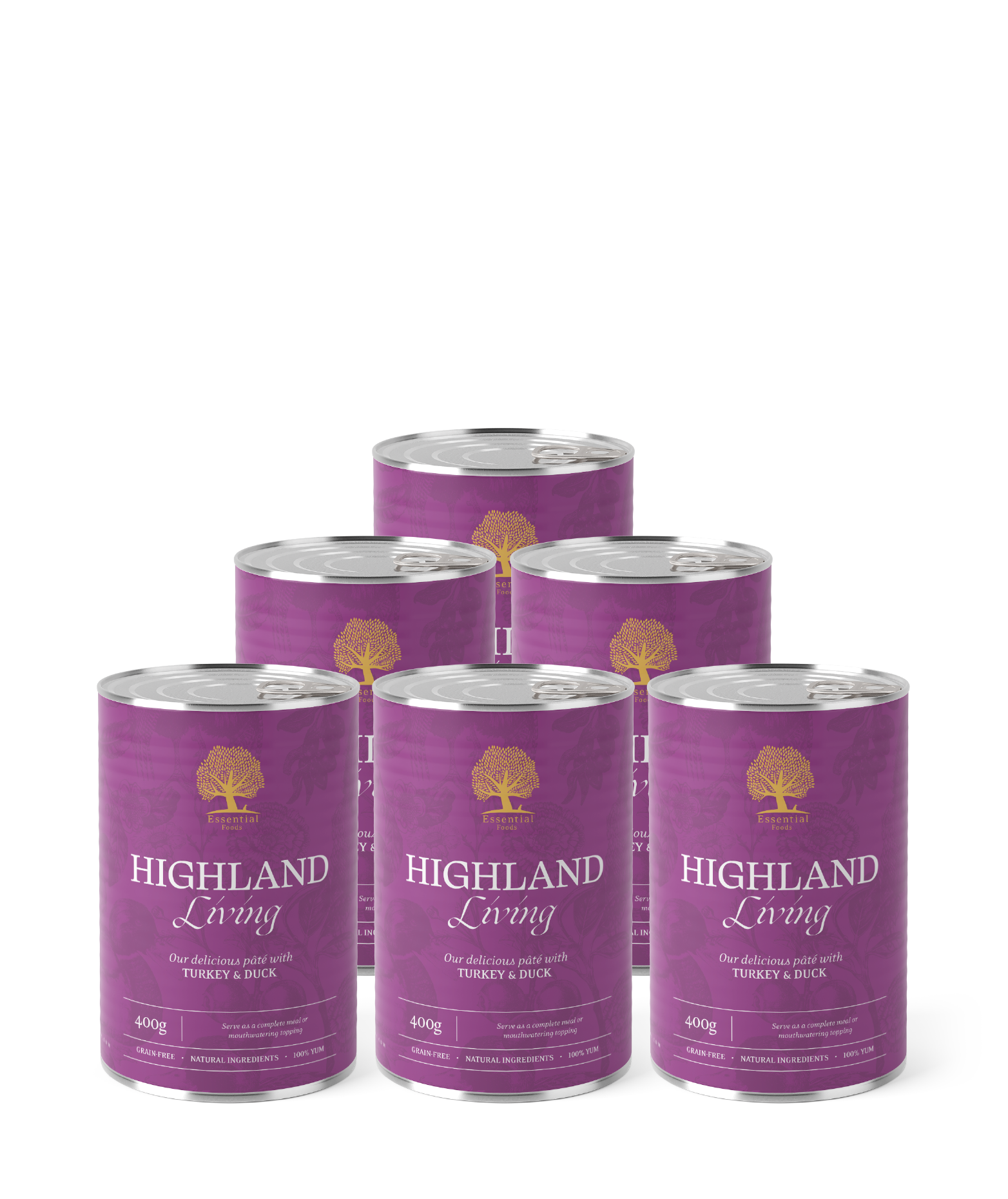 HIGHLAND LIVING PÂTÉ, 400G x 6